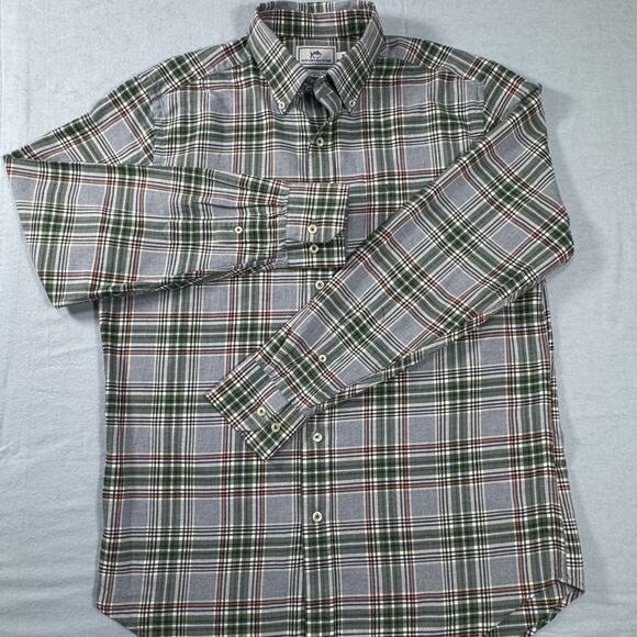 Southern Tide Other - Southern Tide Men’s Classic Fit Button Down Shirt Medium Green Plaid Cotton